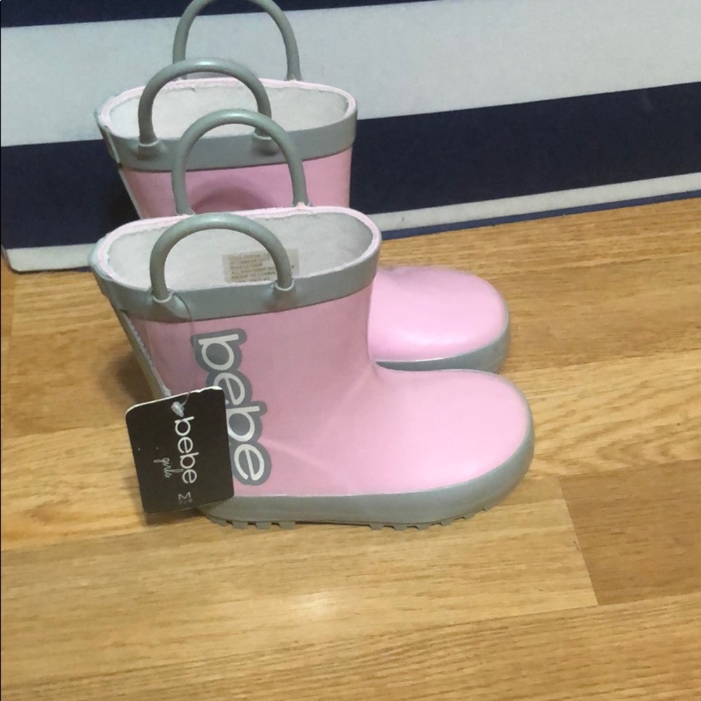 Bebe toddler rain boots sz M (7/8)